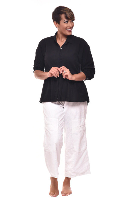 Tulip Black Cotton Prairie Jacket