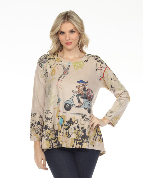 Inoah Celine & Loui Brushed Mocha Top