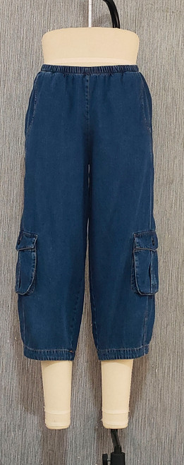 Citron Bleu Cropped Cargo Pant