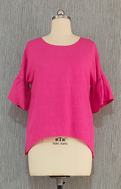 Kleen Ruffle Sleeve Top