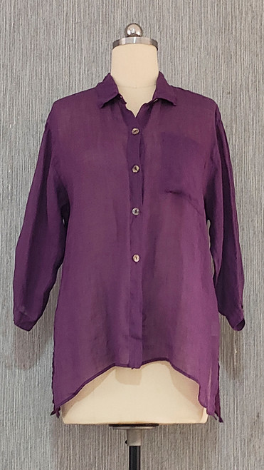 Kleen Ramie 3/4 Slv Shirt