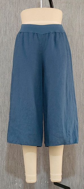 Kleen European Linen Wide Leg Crop Pant