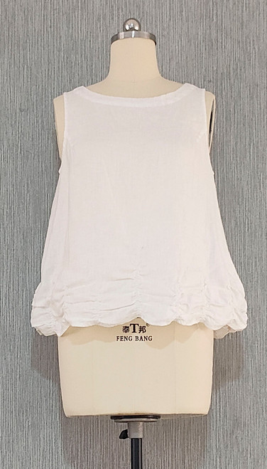 Kleen European Linen Shirring Tank