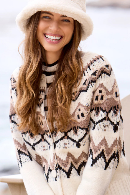 Tribal Moonstone Fair Isle Cardigan