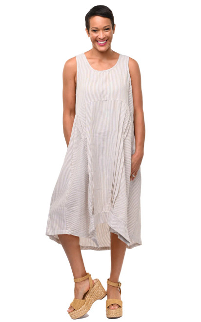 Tulip Crockery Stripe Cotton Lennon Dress