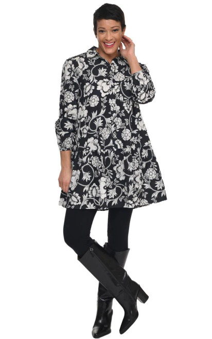 Tulip Harvest Floral Cotton Arbor Dress