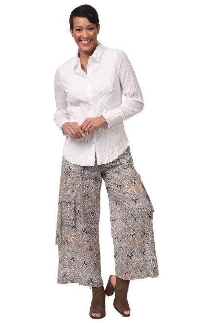 Tulip White Cotton Gretchen Shirt