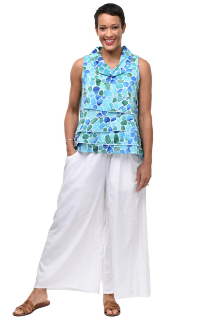 Tulip Sea Glass Cotton Leilani Top