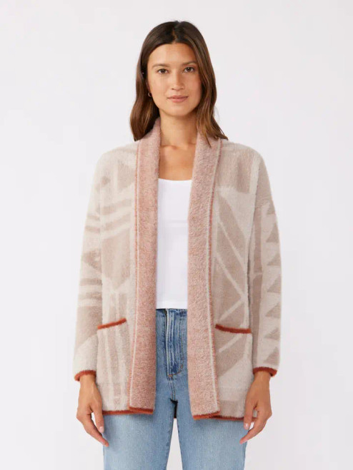 Lovestitch Tribal Shawl Collar Cardigan