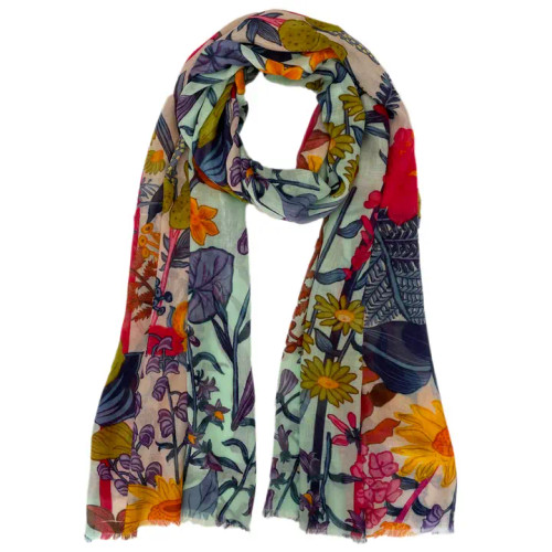 Chinar Garden Walk Fern Scarf