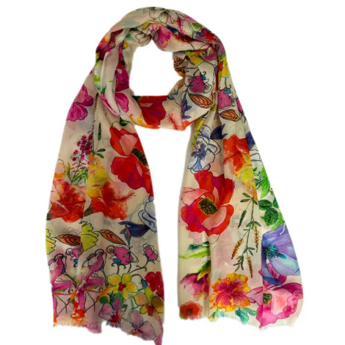 Chinar Blooming Florals Audrey Scarf