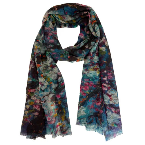 Chinar Central Park Botanical Wool Rachel Scarf
