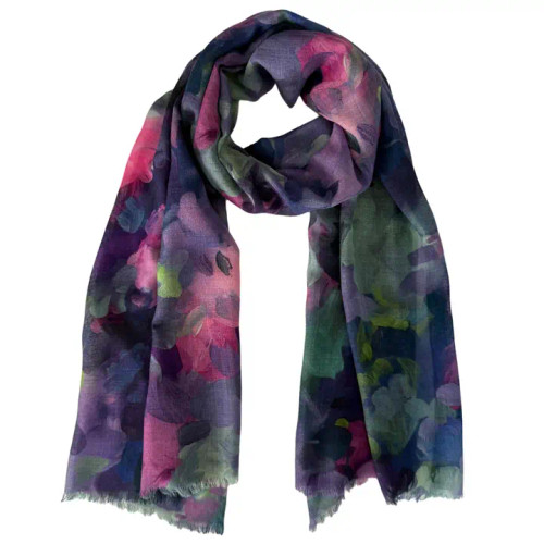 Chinar Floral Vibrancy Wool Remi Scarf