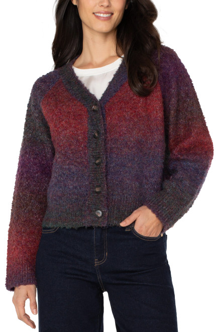 Liverpool Berry Ombre Cardigan