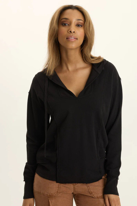 XCVI Black Fleece Hoodie