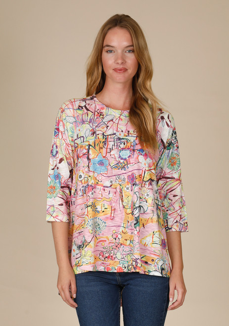 Inoah May Flowers Knit Top