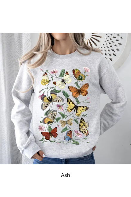 Refinery Butterfly Garden Sweatshirt