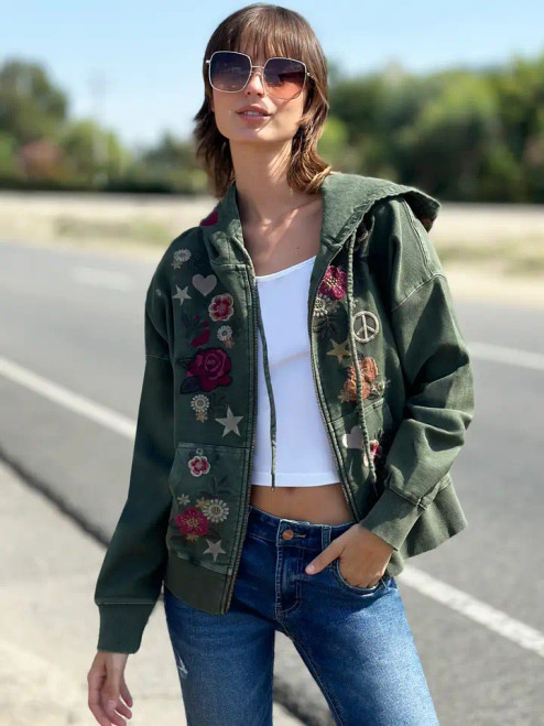 Billy T Camp Happy Olive Hoodie