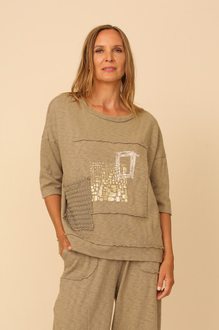 Chalet Willow Cotton Patch Top