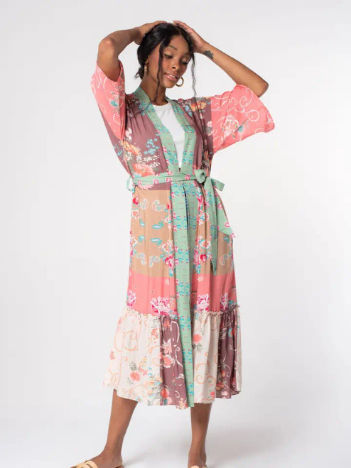 Lovestitch Floral Patchwork Kimono
