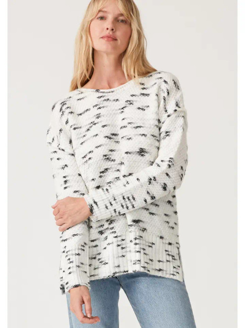 Lovestitch Ivory & Black Oversized Pullover