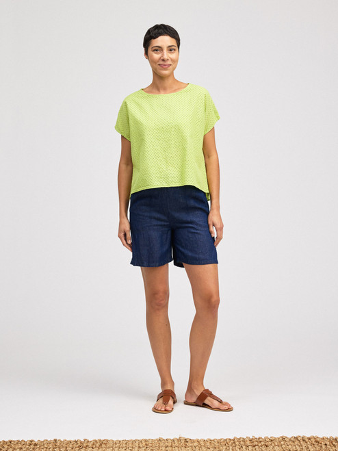Cut Loose Pinhole Hi-Low Top