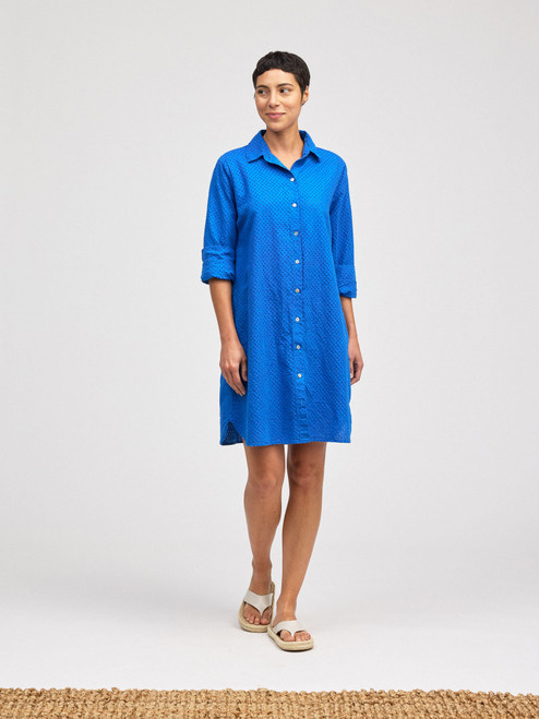 Cut Loose Pinhole Shirt Dress