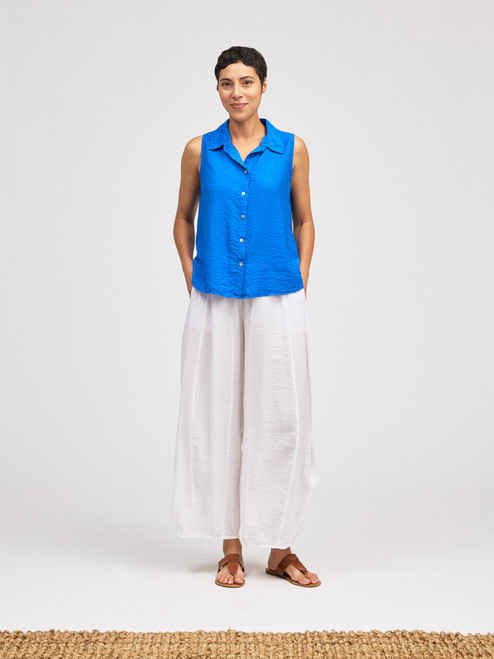 Cut Loose Rayon Parachute Sleeveless Shirt
