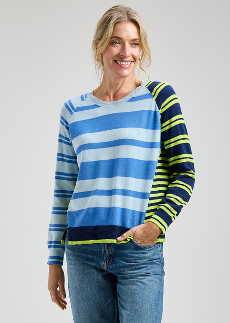 Zaket & Plover Cotton Crazy Stripe Sweater