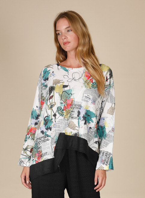 Inoah I Remember Osize Textured Top