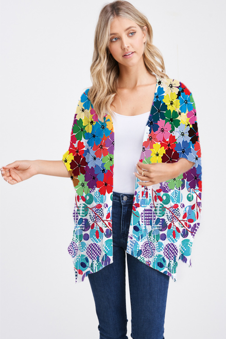 Et' Lois Bloomin' Open Wrap Shawl