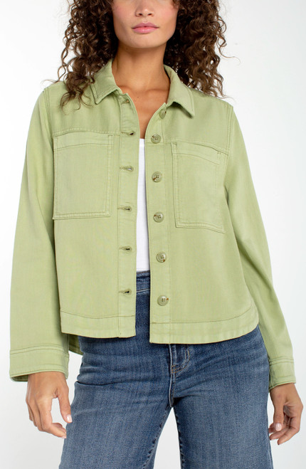 Liverpool Lime Denim Shacket