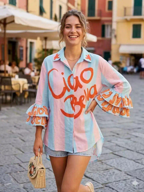 LOOWIE Ciao Bella Printed Shirt