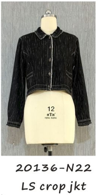 Citron Bleu Crop Jacket