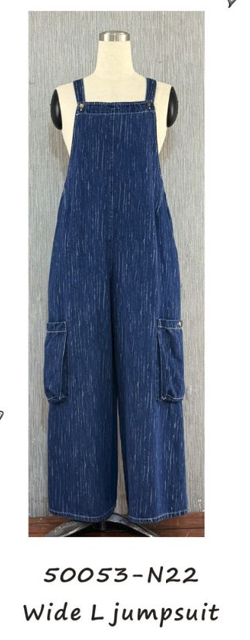 Citron Bleu Wide Leg Jumpsuit