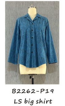 Kleen Cotton Corduroy Long Sleeve Big Shirt