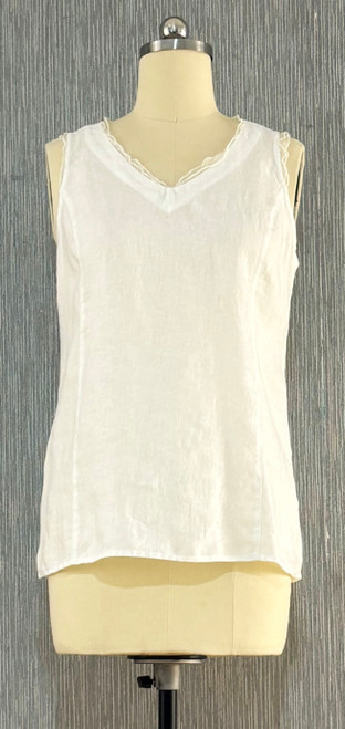 Kleen European Linen Ruffle Tank
