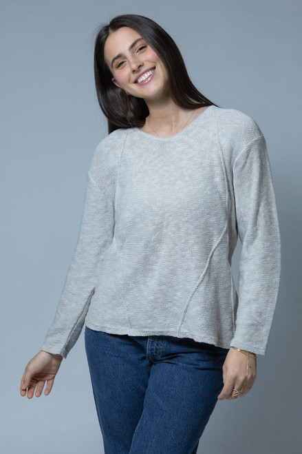 Avalin White Cotton Sweater