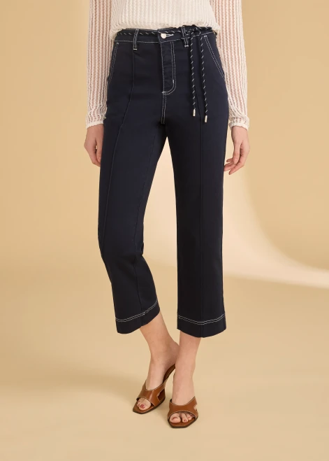 French Dressing Navy Straight Crop