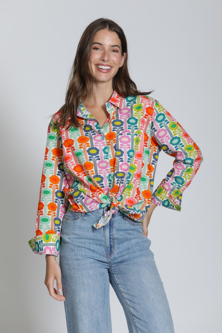 APNY Flower Garden Cotton Shirt