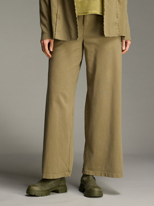 Cut Loose Ponti Wide Leg Zip Pant
