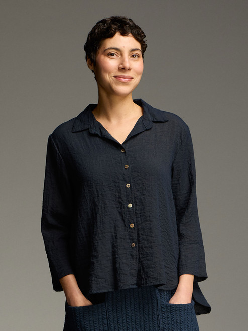 Cut Loose Fall Parachute Crop Easy Shirt
