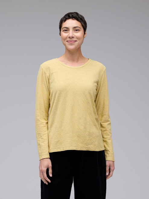 Cut Loose Linen Cotton Jersey Bias Top
