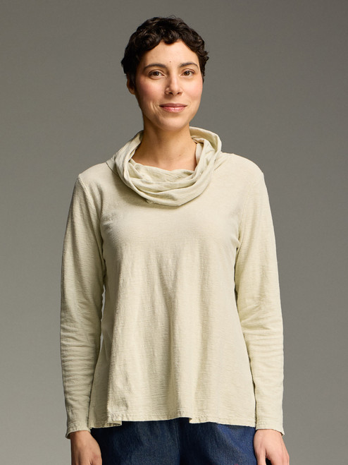 Cut Loose Linen Cotton Jersey Pullover