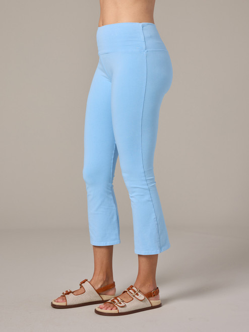 Cut Loose Solid Cotton Lycra Kick Flare Legging