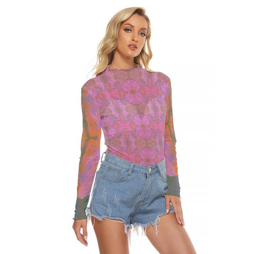 Anita Bradley Jennifer Pattern Mesh Top