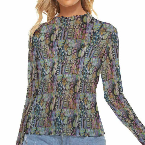 Anita Bradley Midnight Jungle Mesh Top