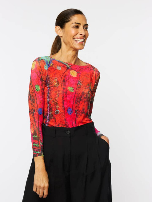 AMB Designs Life of the Party Florence Double Sheer Top