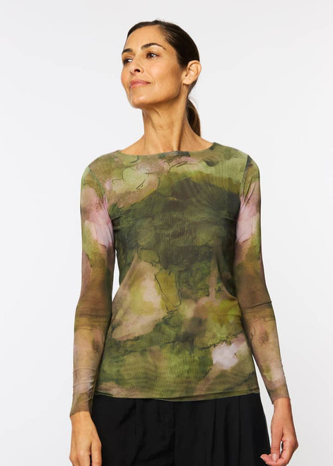 AMB Designs Moss Eden Florence Double Sheer Top