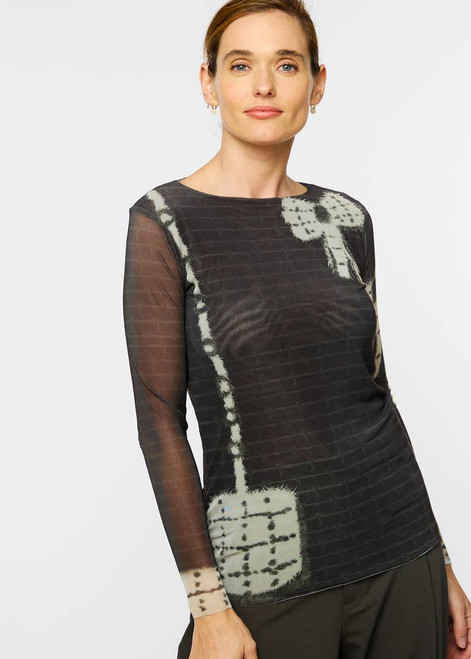AMB Designs Sweet Tweed Florence Double Sheer Top